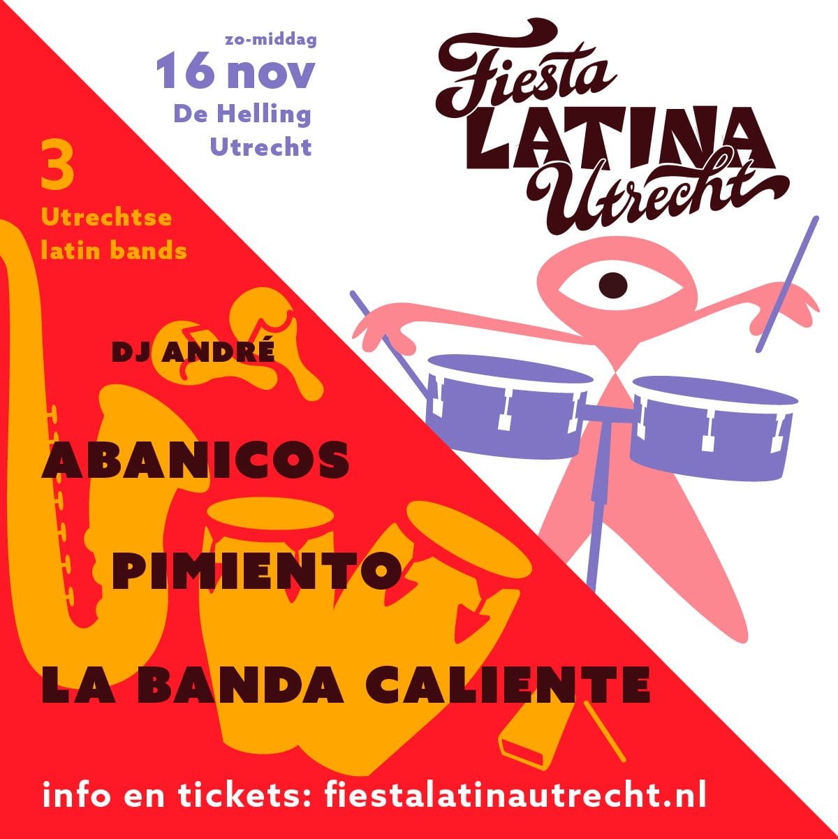 Poster Fiesta Latina Utrecht